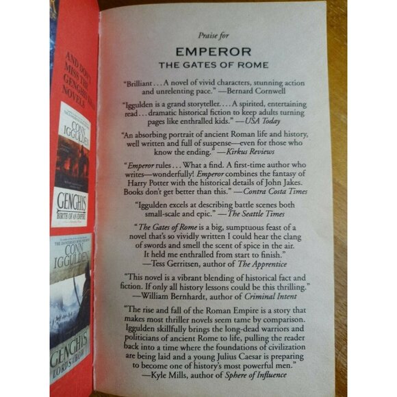 Emperor: The Gates Of Rome By Conn Iggulden Historical Fiction Paperback - Picture 3 of 5